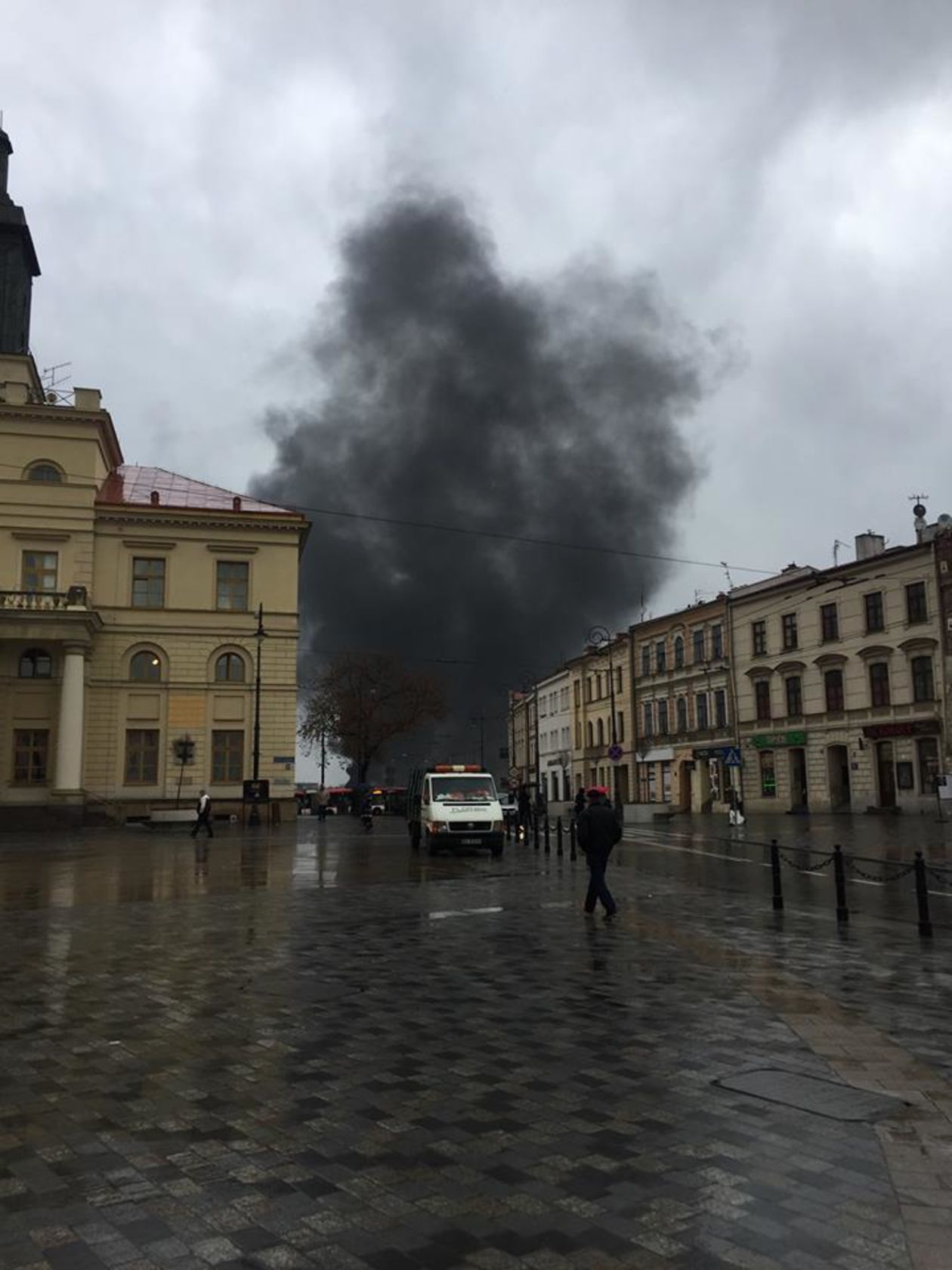 Pożar na ul. Probostwo w Lublinie