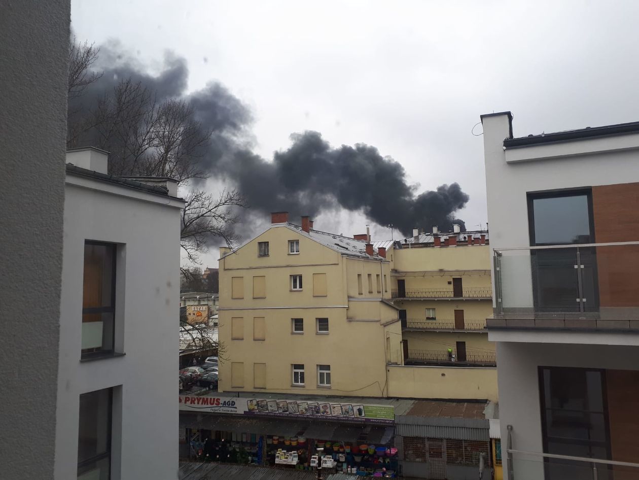 Pożar na ul. Probostwo w Lublinie