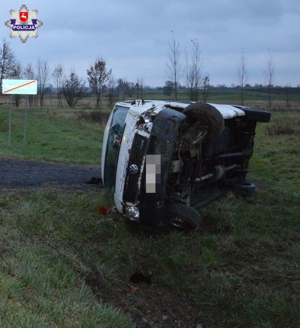 Wypadek w miejscowości Podkrasne - Autor: Policja