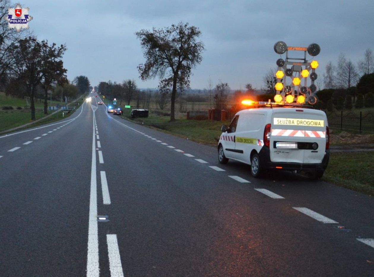  Wypadek w miejscowości Podkrasne (zdjęcie 2) - Autor: Policja