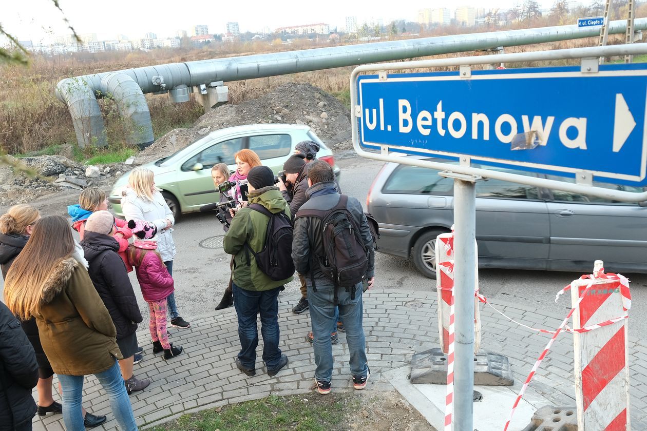  Mieszkańcy ul. Ciepłej w Lublinie protestują  - Autor: Maciej Kaczanowski