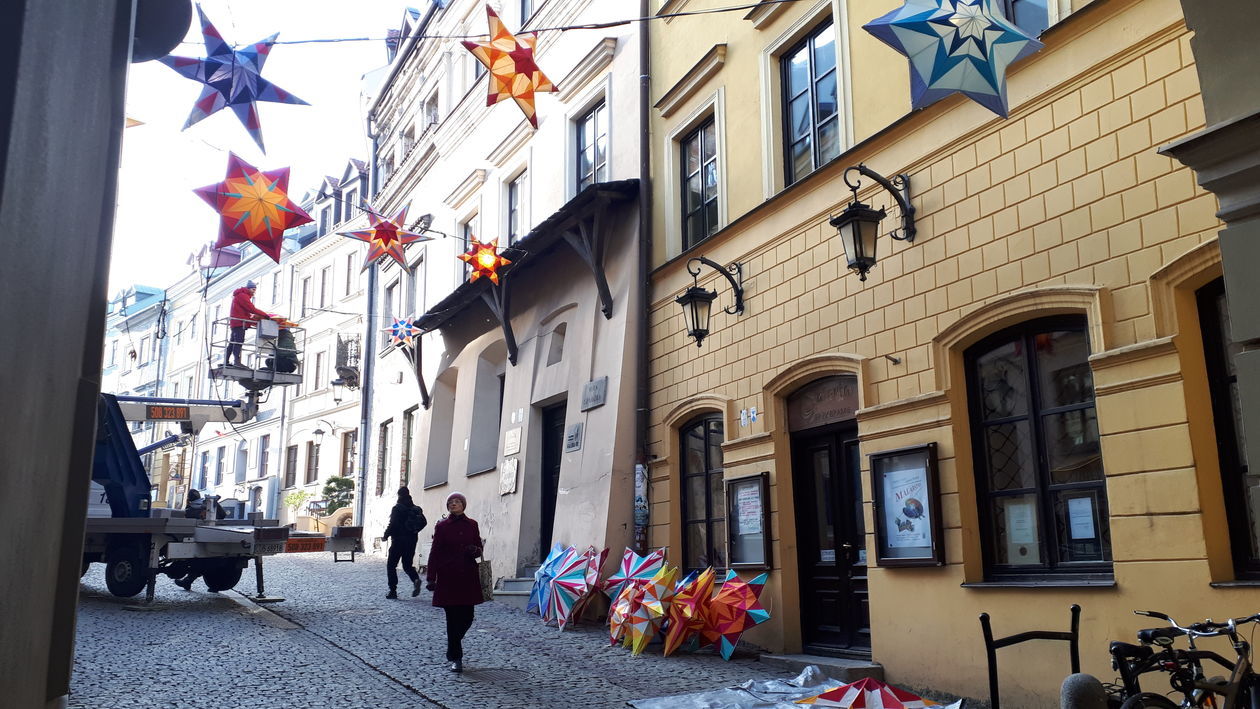 Świąteczne ozdoby na ul. Grodzkiej w Lublinie