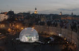 Kula śnieżna na placu Zamkowym w Lublinie (zdjęcie 3)