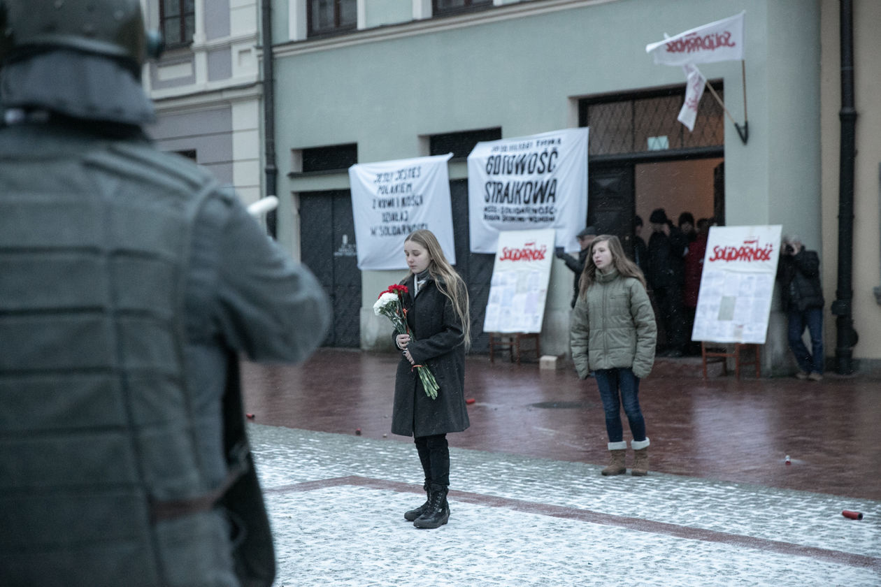  Zamość: ZOMO na Rynku Solnym (zdjęcie 43) - Autor: Kazimierz Chmiel