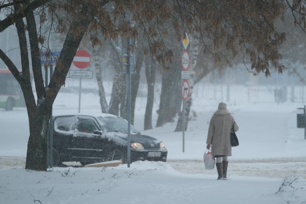 Śnieżyca nad Lublinem