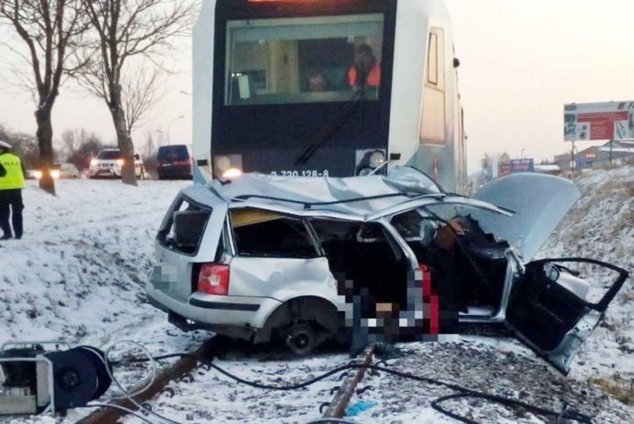 Wypadek na przejeździe kolejowym w Rzeszowie