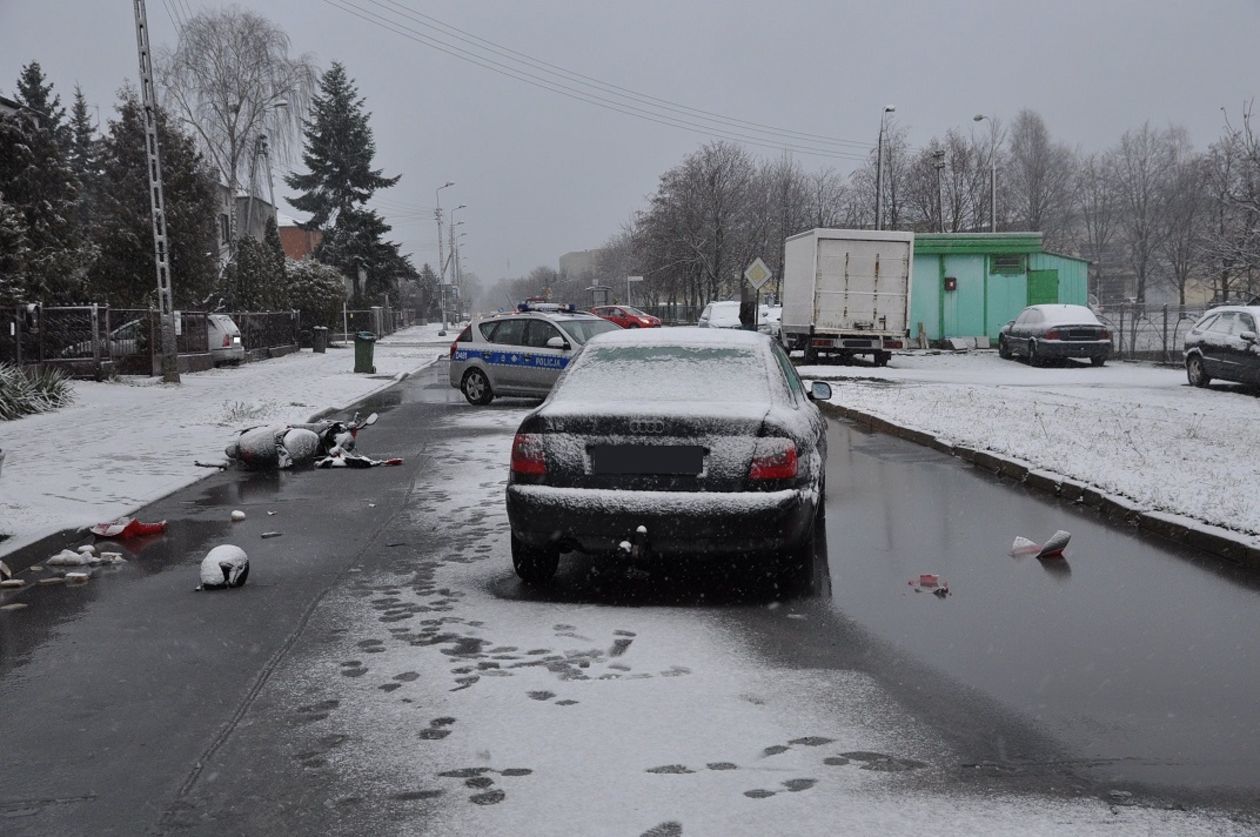 Wypadek na ul. Akademickiej w Białej Podlaskiej