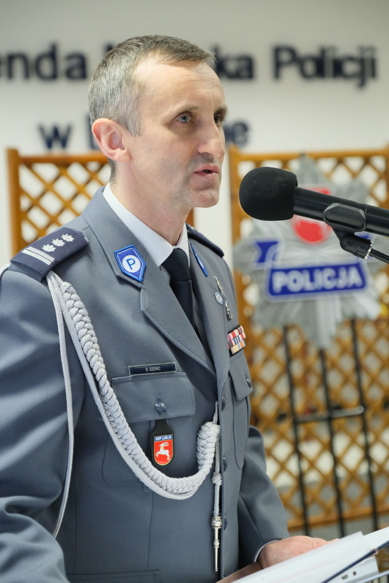  Ślubowanie policjantów w KMP Lublin (zdjęcie 12) - Autor: Maciej Kaczanowski