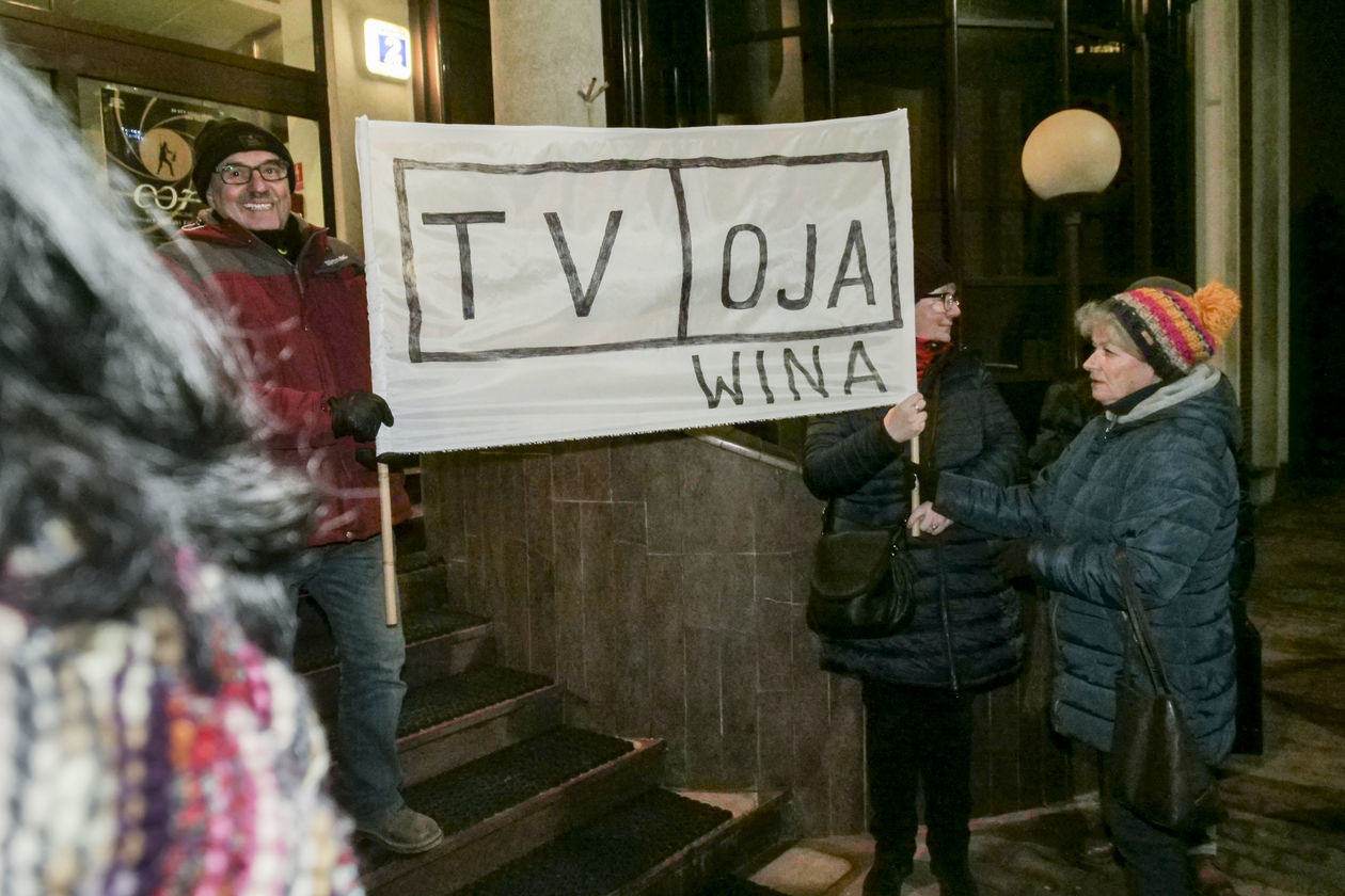Protest KOD w obronie wolnych mediów  - Autor: Krzysztof Mazur