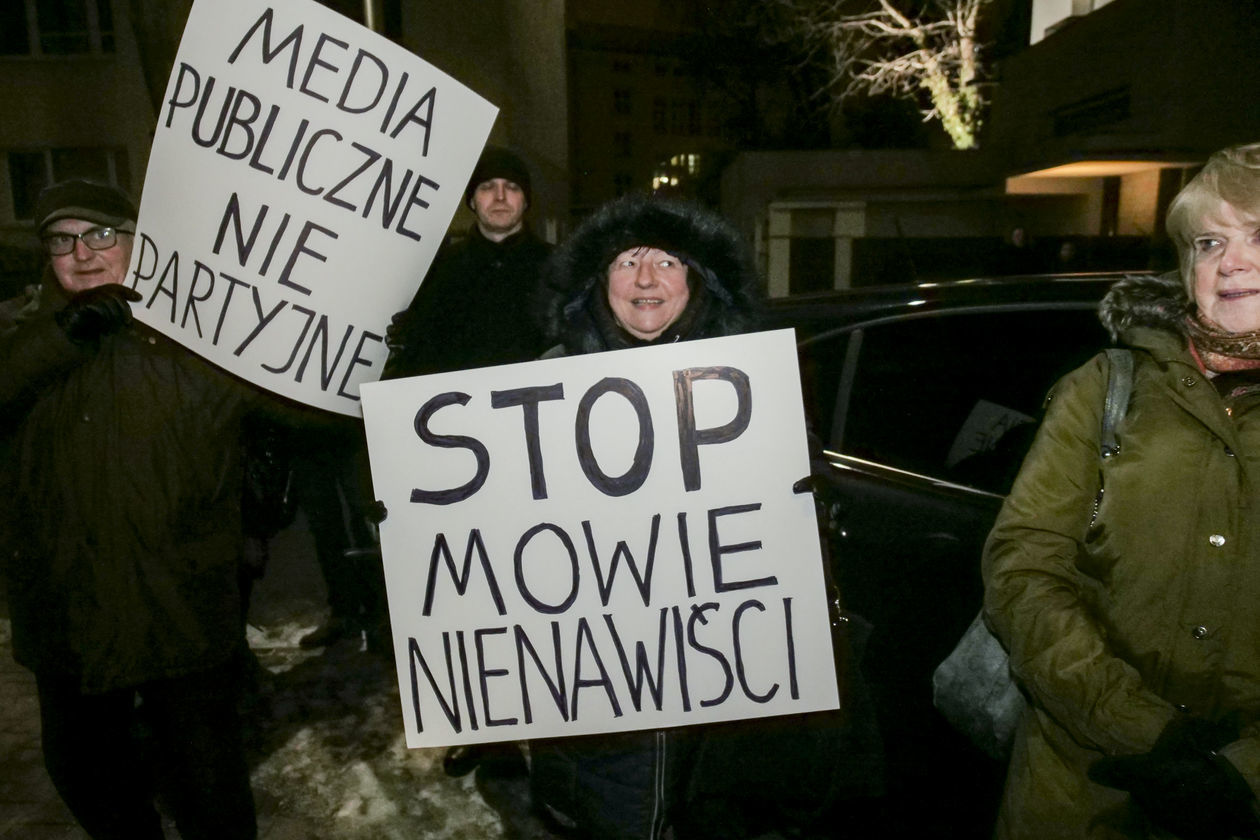  Protest KOD w obronie wolnych mediów   - Autor: Krzysztof Mazur