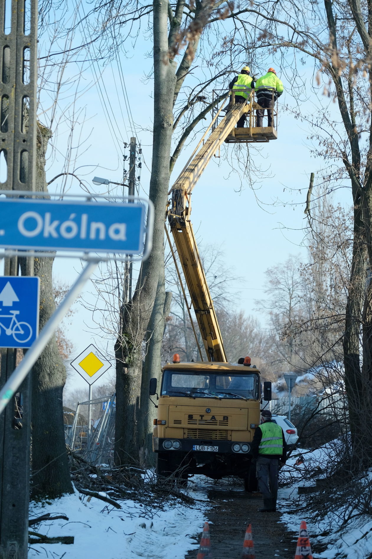  Duża wycinka drzew wzdłuż przebudowywanej ul. Kalinowszczyzna (zdjęcie 8) - Autor: Maciej Kaczanowski