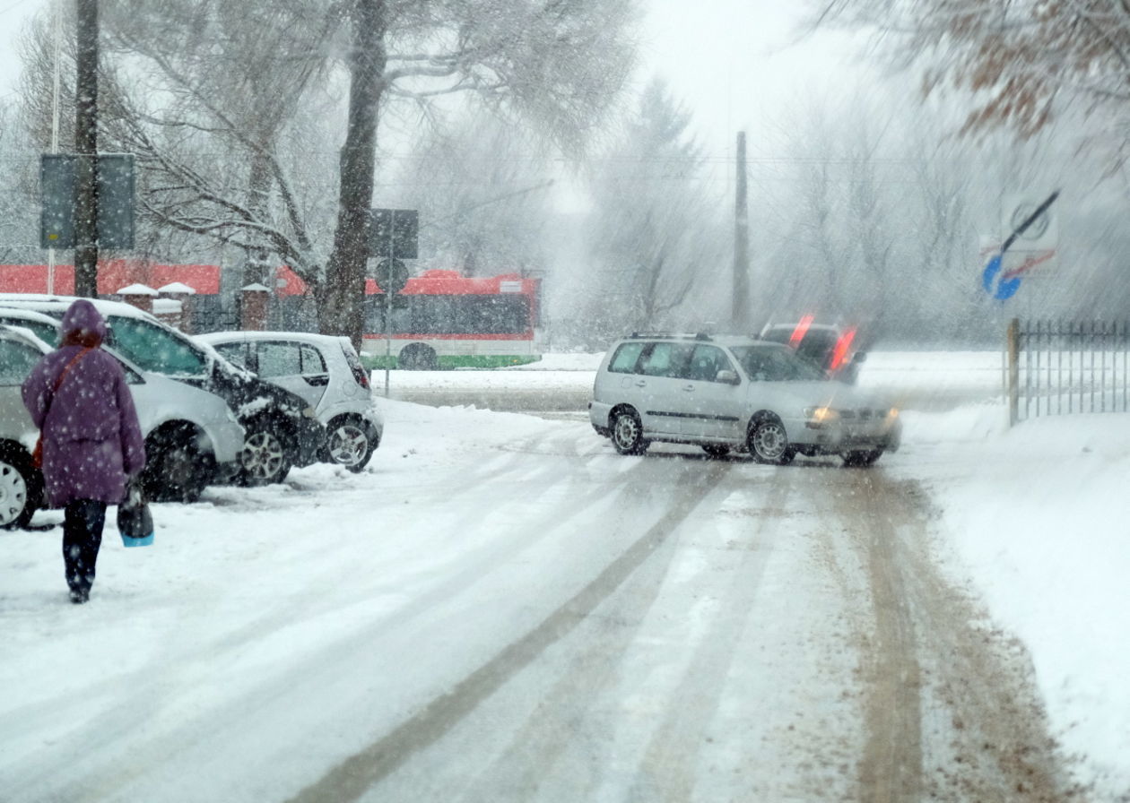 Śnieżyca nad Lublinem