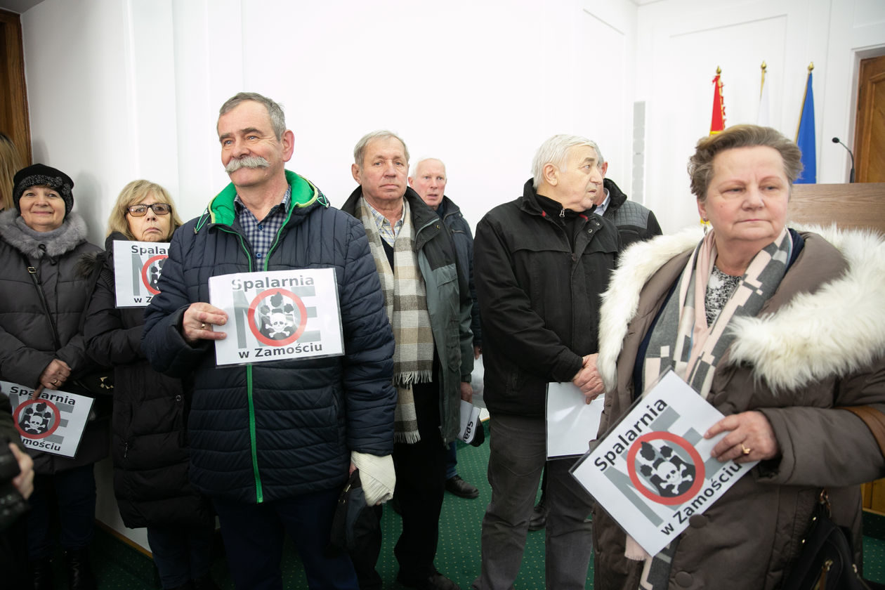  Protest przeciwko spalarni w Zamościu (zdjęcie 1) - Autor: Kazimierz Chmiel