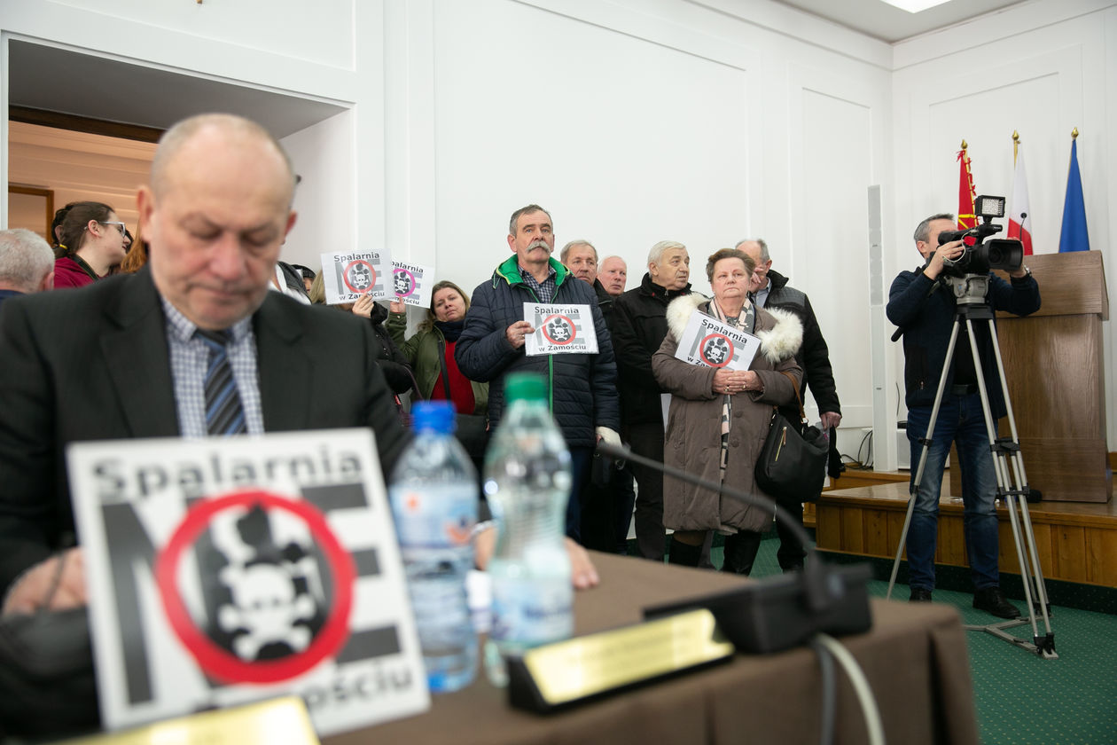  Protest przeciwko spalarni w Zamościu (zdjęcie 1) - Autor: Kazimierz Chmiel