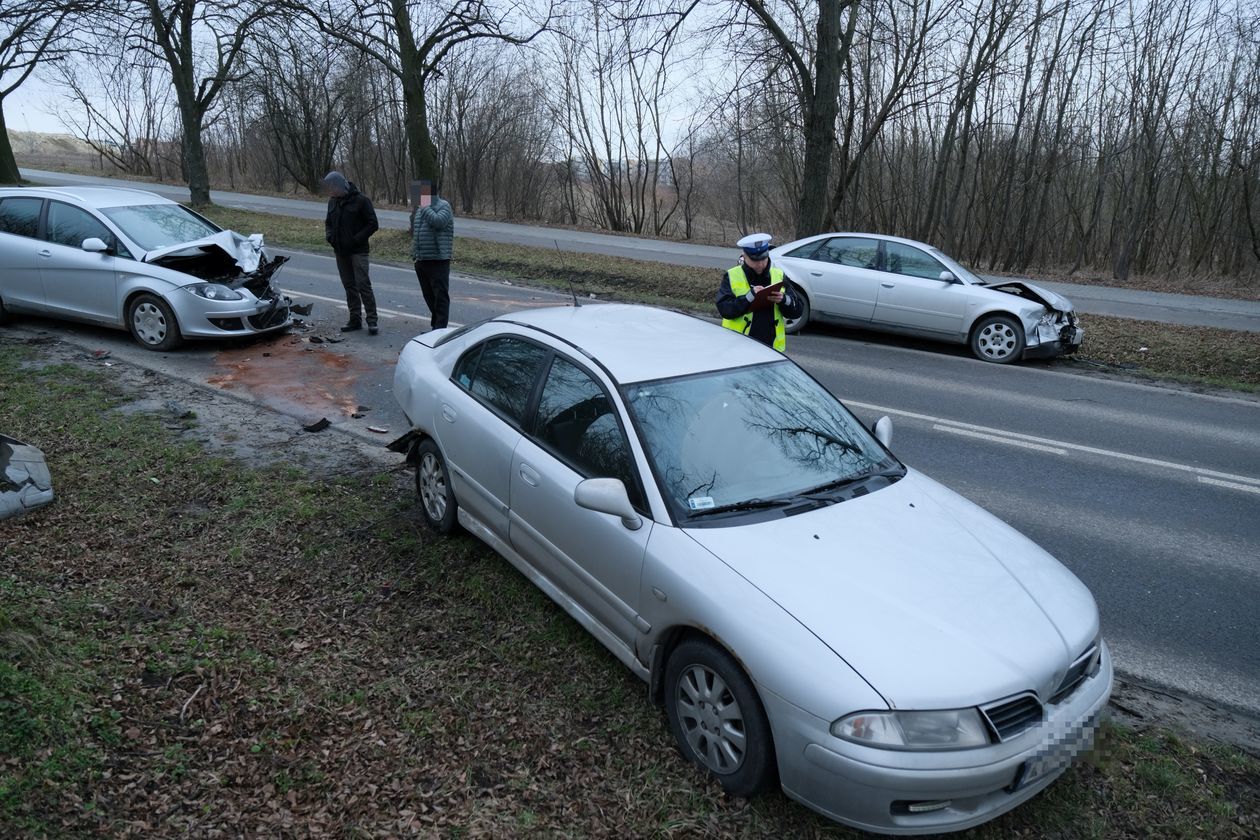  Wypadek na ul. Zemborzyckiej w Lublinie (zdjęcie 1) - Autor: Maciej Kaczanowski