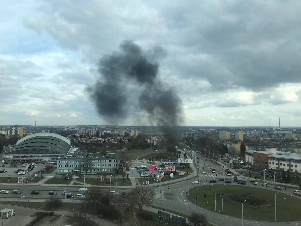Pożar przy ul. Zana w Lublinie
