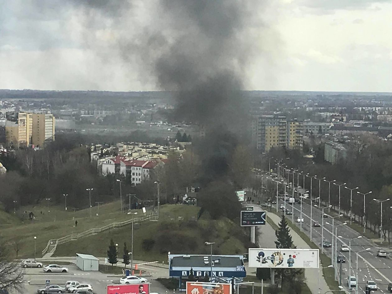 Pożar przy ul. Zana w Lublinie - Autor: Czytelnik / Alarm 24