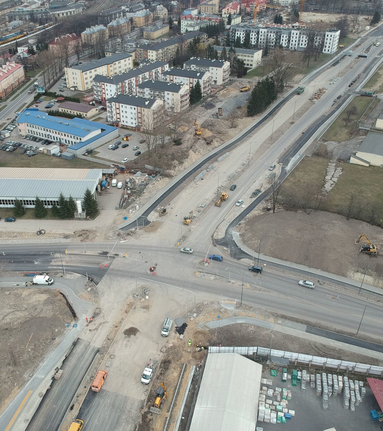  Budowa drogi łączącej ul. Kunickiego z Wrotkowską w Lublinie (zdjęcie 2) - Autor: Maciej Kaczanowski