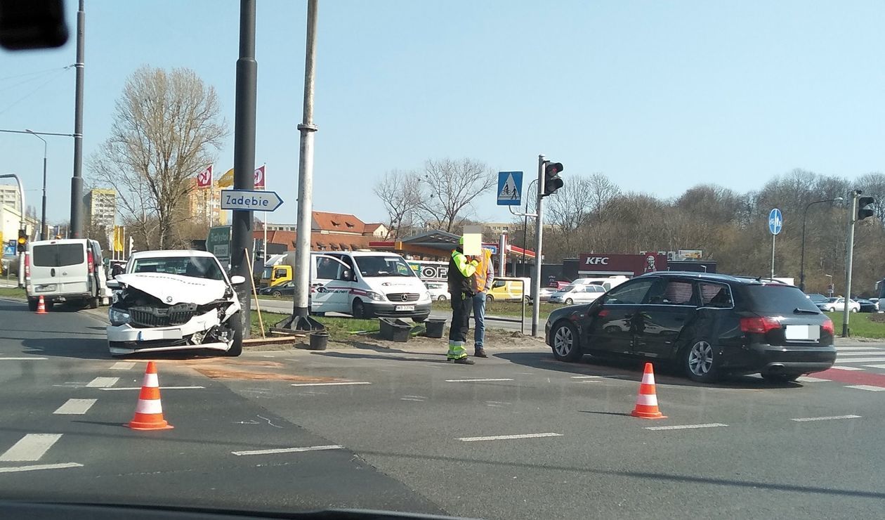 Wypadek koło zamku w Lublinie - Autor: Jacek Szydłowski