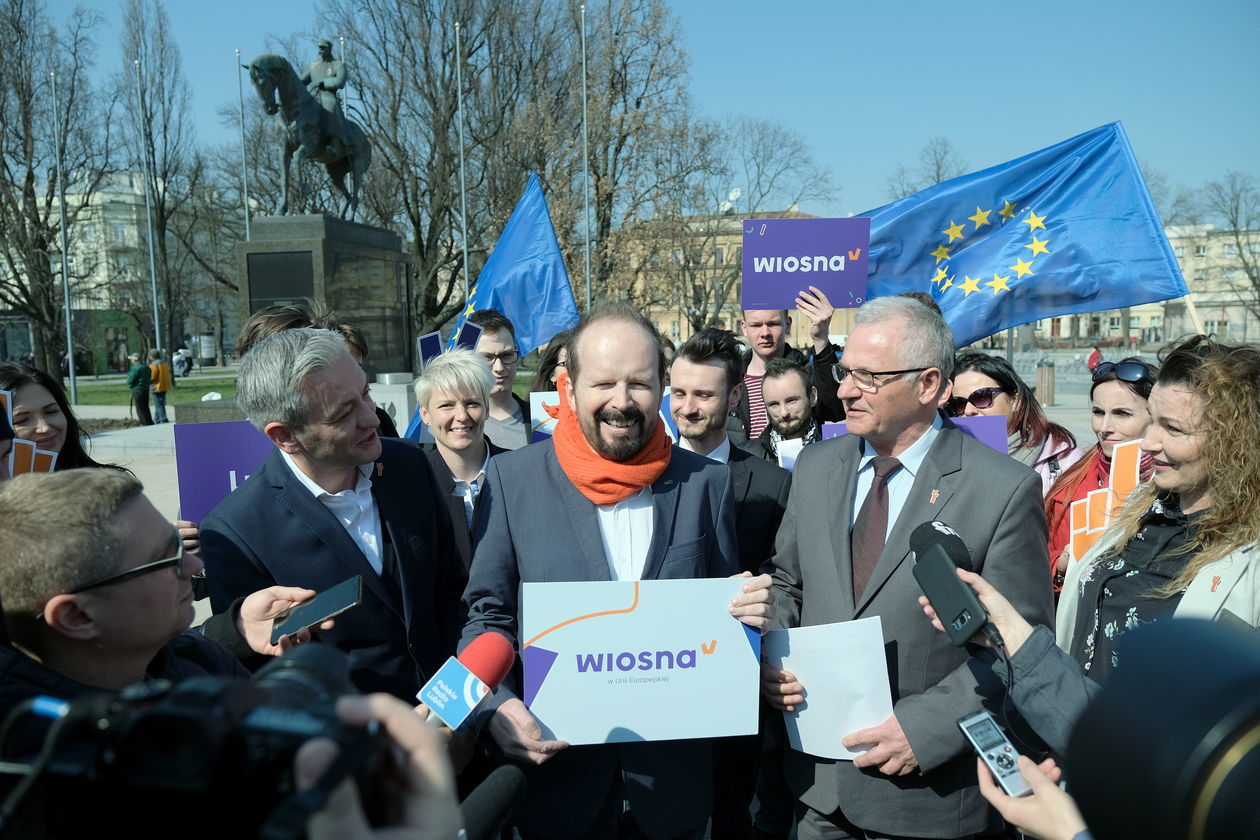  Robert Biedroń w Lublinie. Zaprezentował kandydatów do Europarlamentu (zdjęcie 1) - Autor: Maciej Kaczanowski