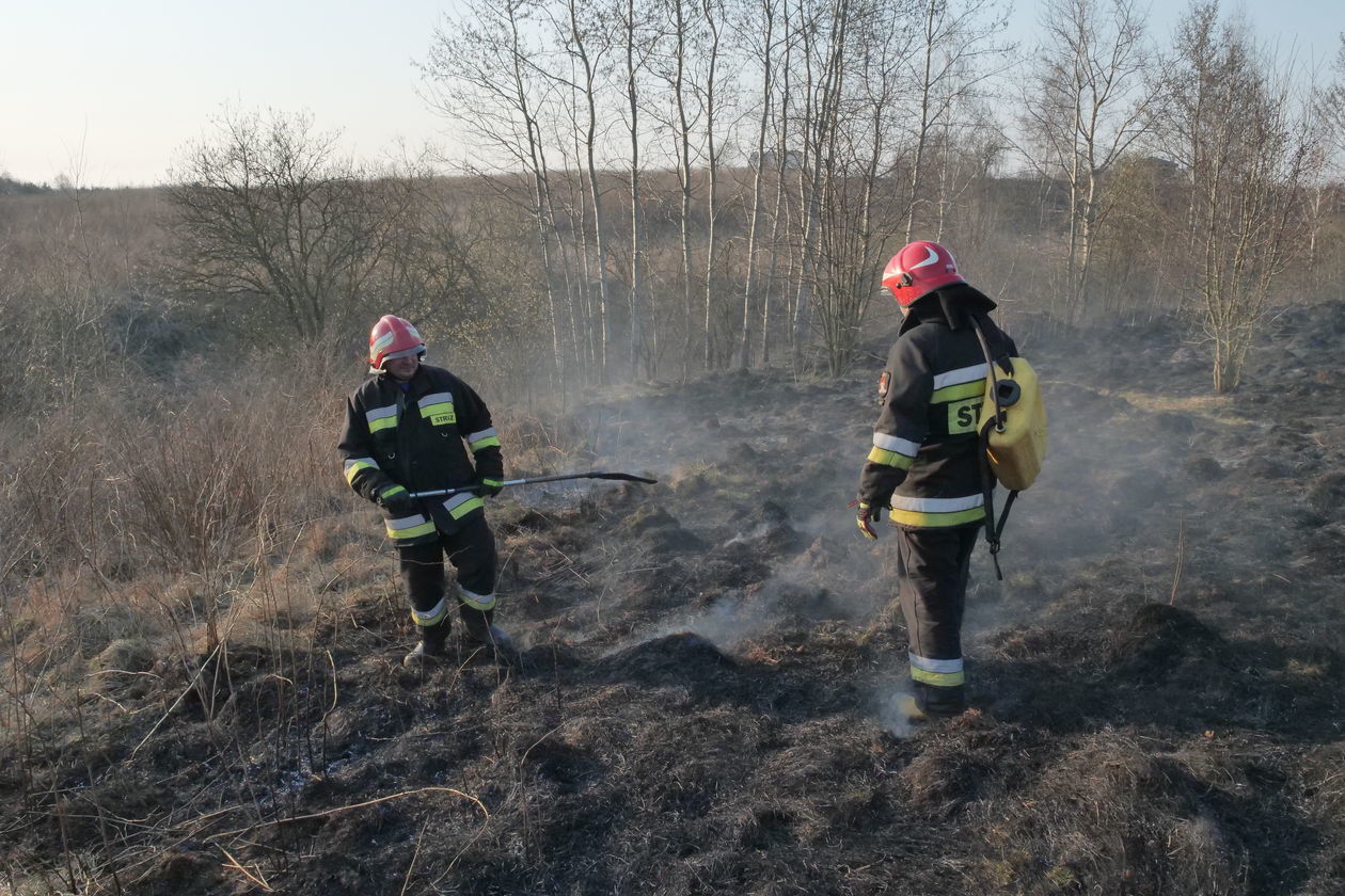  Pożar na górkach czechowskich w Lublinie (zdjęcie 1) - Autor: Paweł Buczkowski