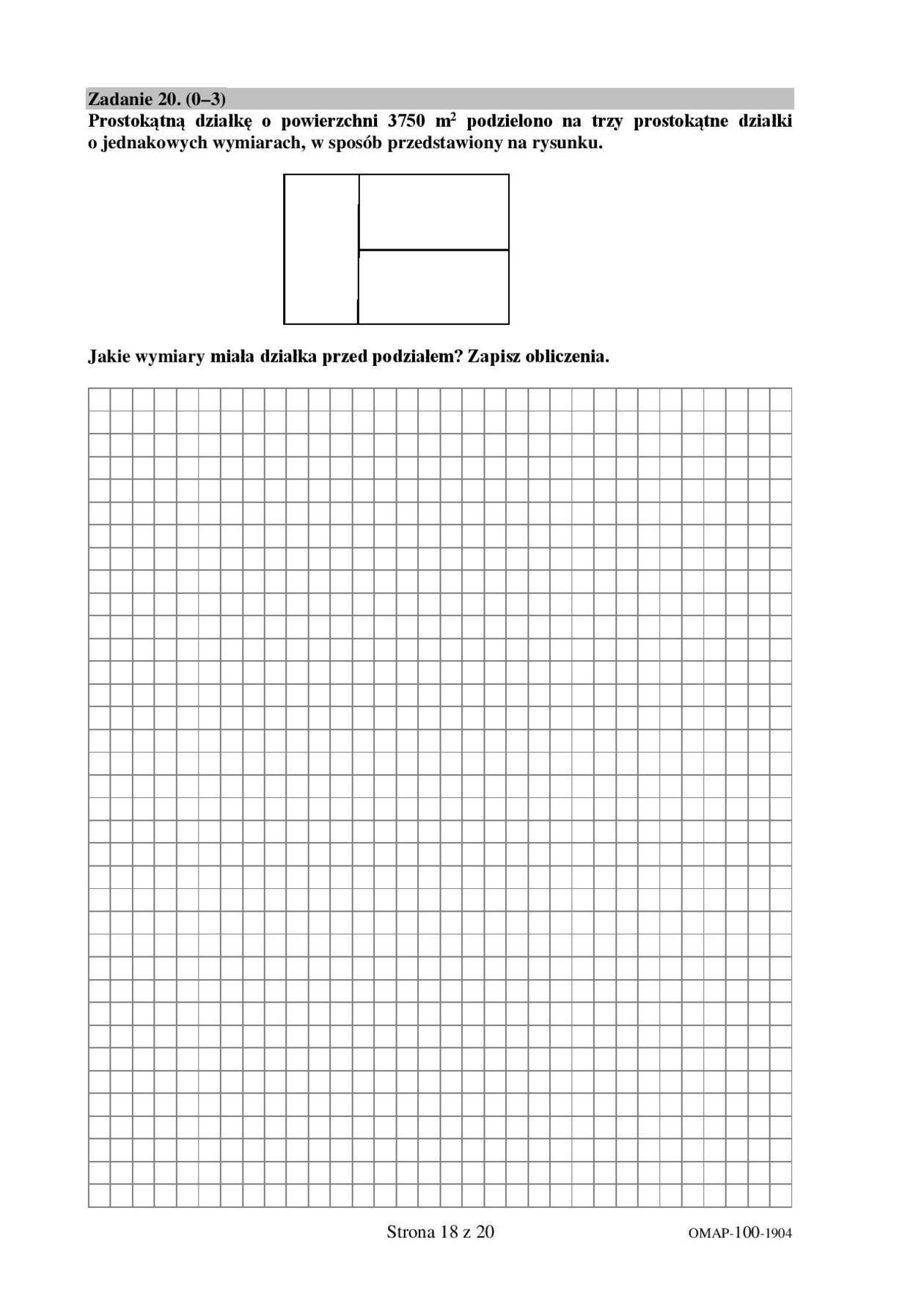  Egzamin ósmoklasisty 2019 matematyka. Arkusze CKE (zdjęcie 1) - Autor: CKE