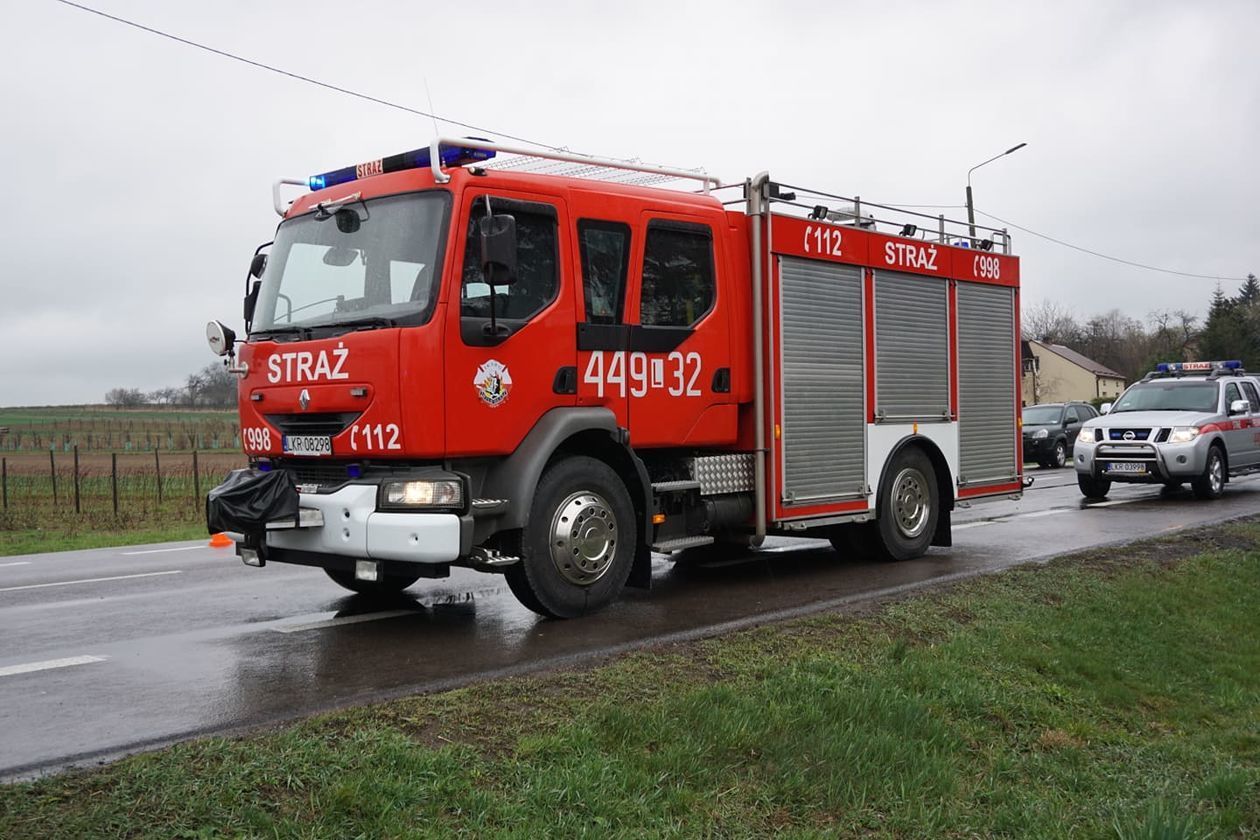  Wypadek w Wilkołazie 16.04.2019 (zdjęcie 1) - Autor: OSP KSRG Wilkołaz