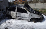 Pożar samochodu w Ostrowie Lubelskim (zdjęcie 3)