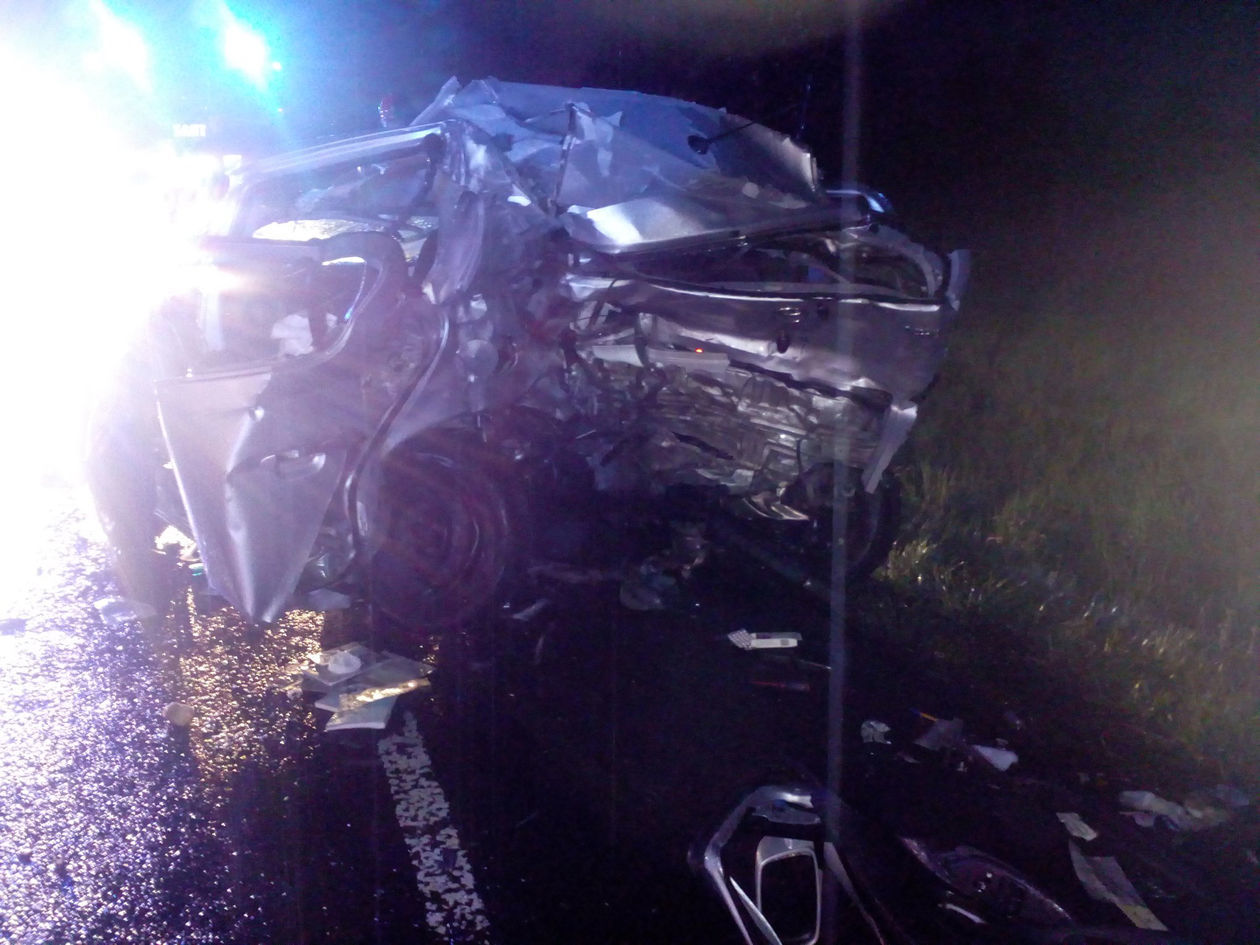  Wypadek na DK 19 w Borownicy koło Janowa Lubelskiego (zdjęcie 1) - Autor: Auto Łysiak Assistance - Pomoc drogowa