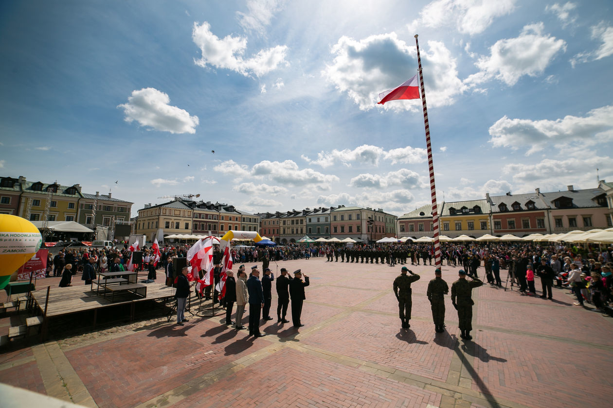  Święto Flagi w Zamościu (zdjęcie 1) - Autor: Kazimierz Chmiel