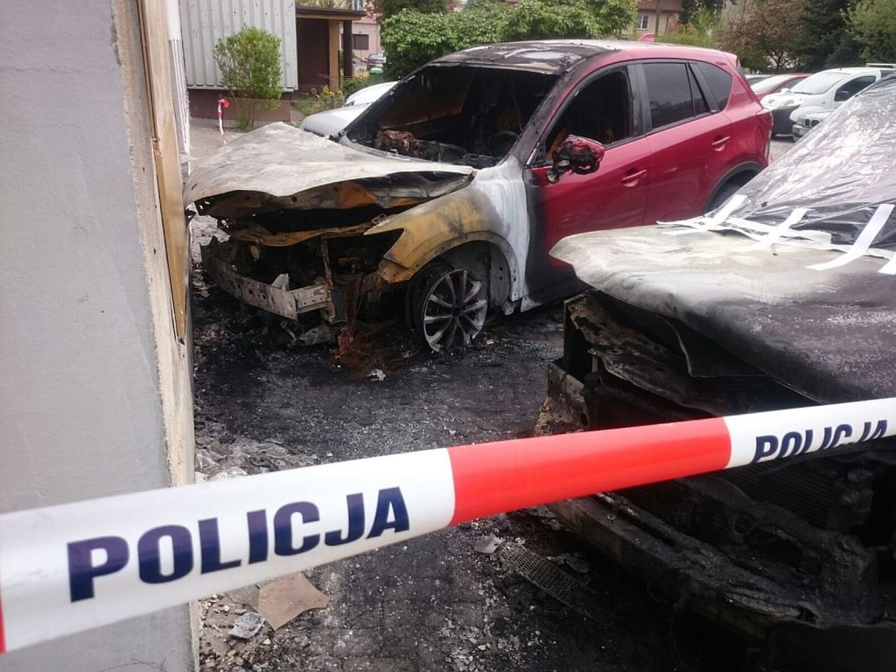  Pożar samochodów przy ul. Hirszfelda w Lublinie (zdjęcie 7) - Autor: Maciej Kaczanowski