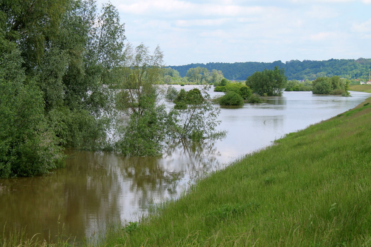  Wisła zalewa bulwar, alarm przeciwpowodziowy (zdjęcie 1) - Autor: Radosław Szczęch