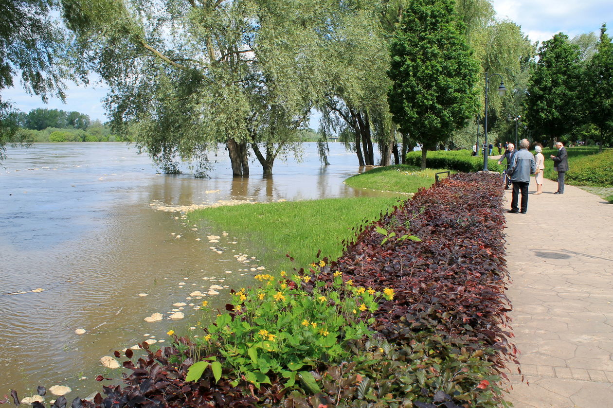  Wisła zalewa bulwar, alarm przeciwpowodziowy (zdjęcie 1) - Autor: Radosław Szczęch