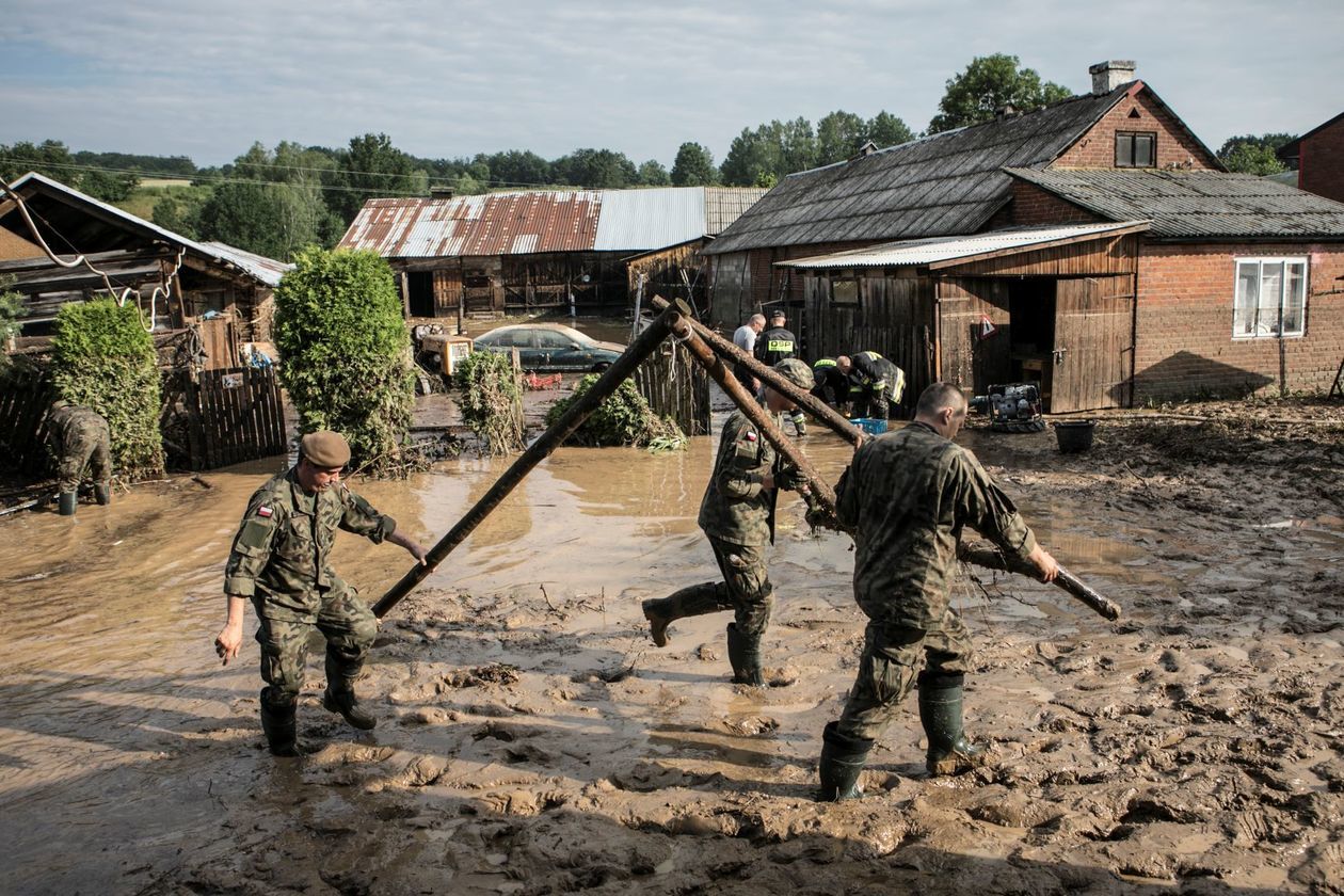  Wierzchowiska w gminie Modliborzyce zalane po ulewie (zdjęcie 1) - Autor: 2. LBOT