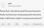 Wpisy na forach internetowych, które Krzysztof Żuk zgłosi do prokuratury (zdjęcie 2)