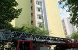 Pożar mieszkania w bloku przy ul. Kustronia 8 (zdjęcie 4)