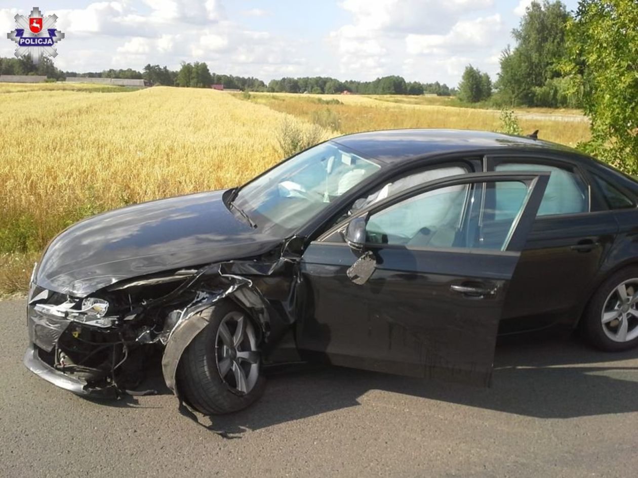 Wypadek w Leopoldowie - Autor: Policja