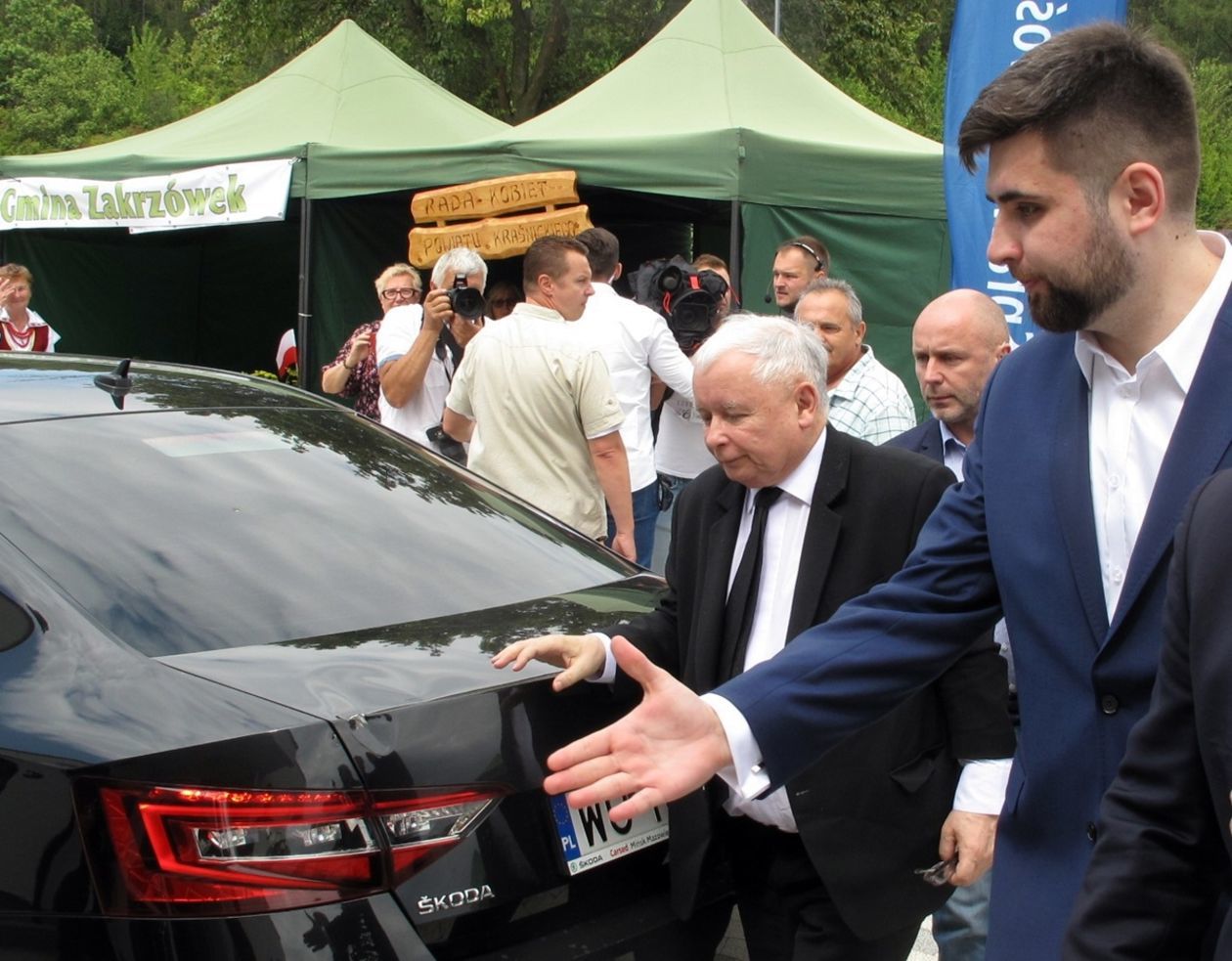  Jarosław Kaczyński na pikniku rodzinnym PiS w Chełmie (zdjęcie 1) - Autor: Wojciech Zakrzewski