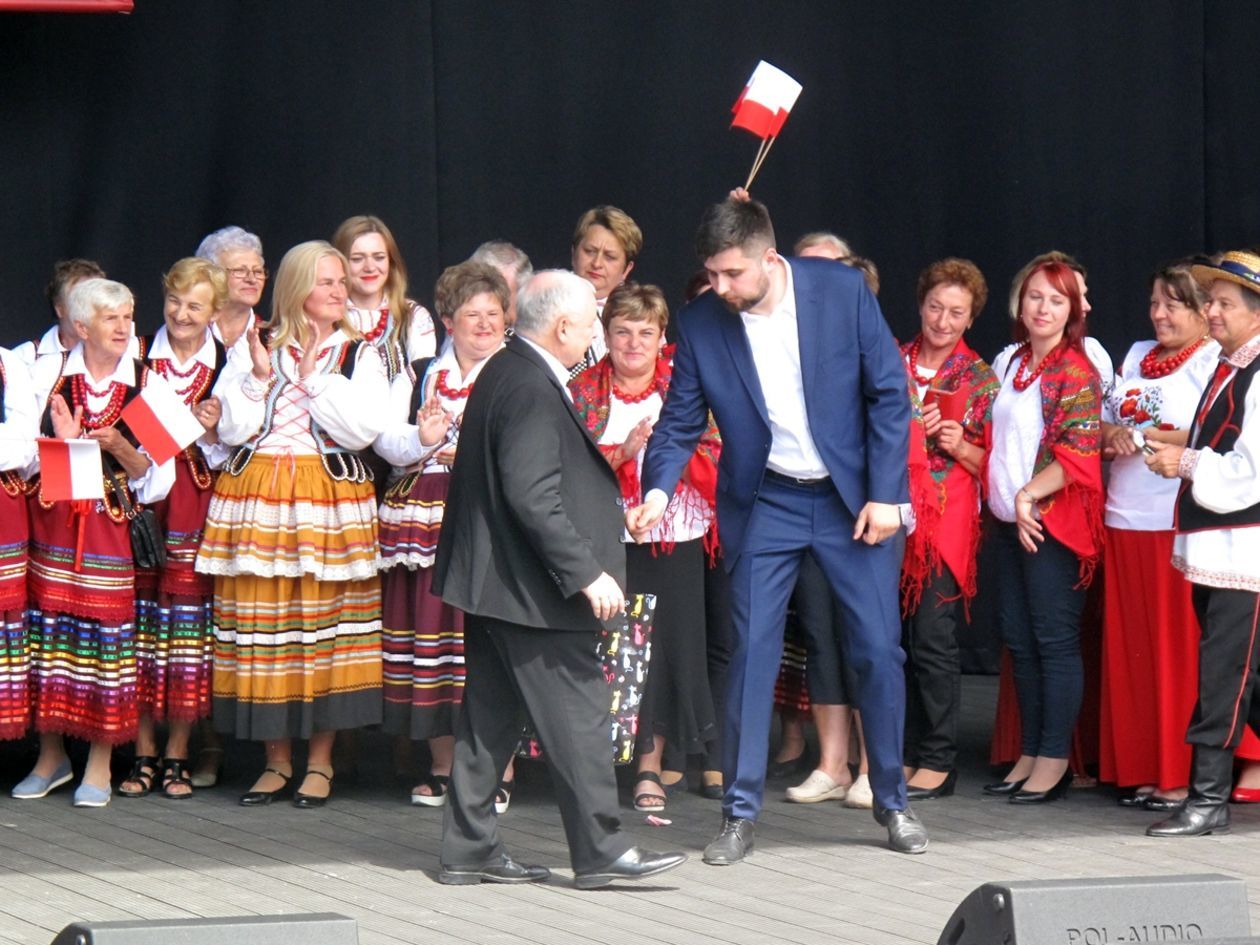  Jarosław Kaczyński na pikniku rodzinnym PiS w Chełmie (zdjęcie 1) - Autor: Wojciech Zakrzewski
