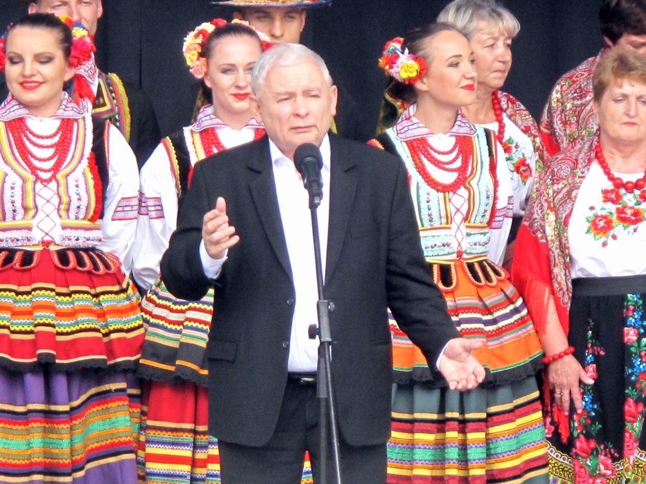  Jarosław Kaczyński na pikniku rodzinnym PiS w Chełmie (zdjęcie 1) - Autor: Wojciech Zakrzewski
