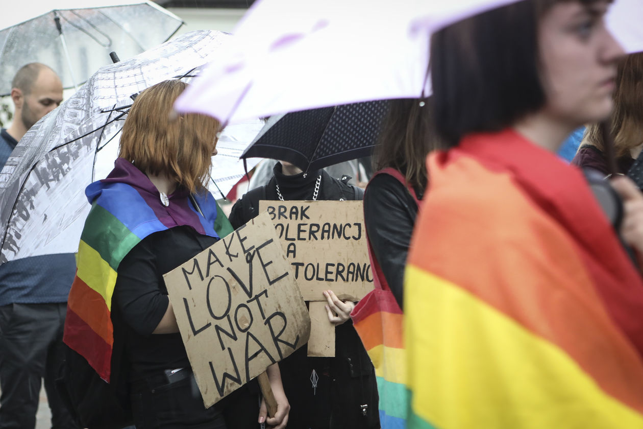  Lublin przeciw przemocy. Solidarnie z Białymstokiem (zdjęcie 1) - Autor: Jacek Szydłowski