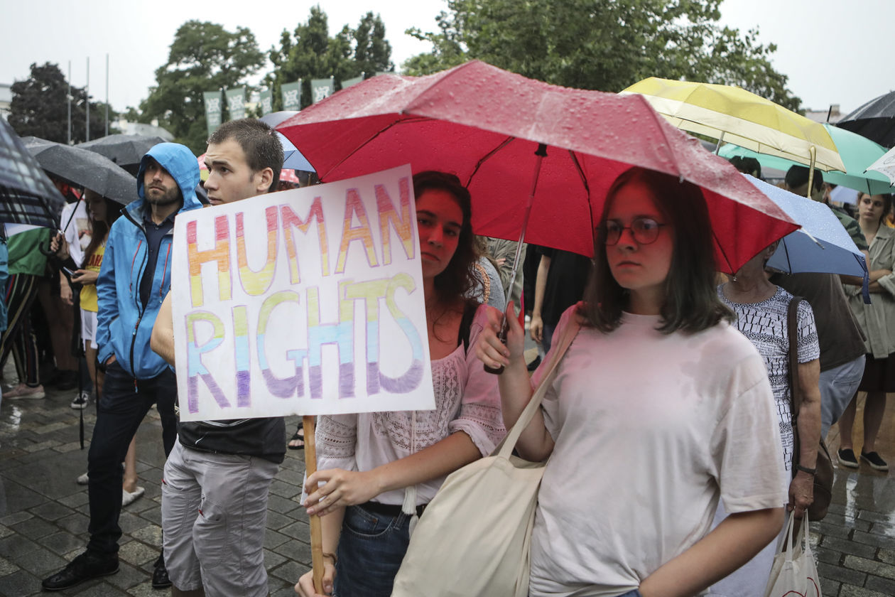  Lublin przeciw przemocy. Solidarnie z Białymstokiem (zdjęcie 1) - Autor: Jacek Szydłowski