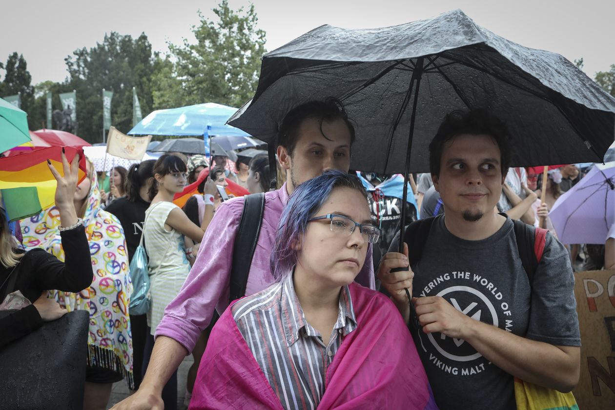  Lublin przeciw przemocy. Solidarnie z Białymstokiem (zdjęcie 1) - Autor: Jacek Szydłowski