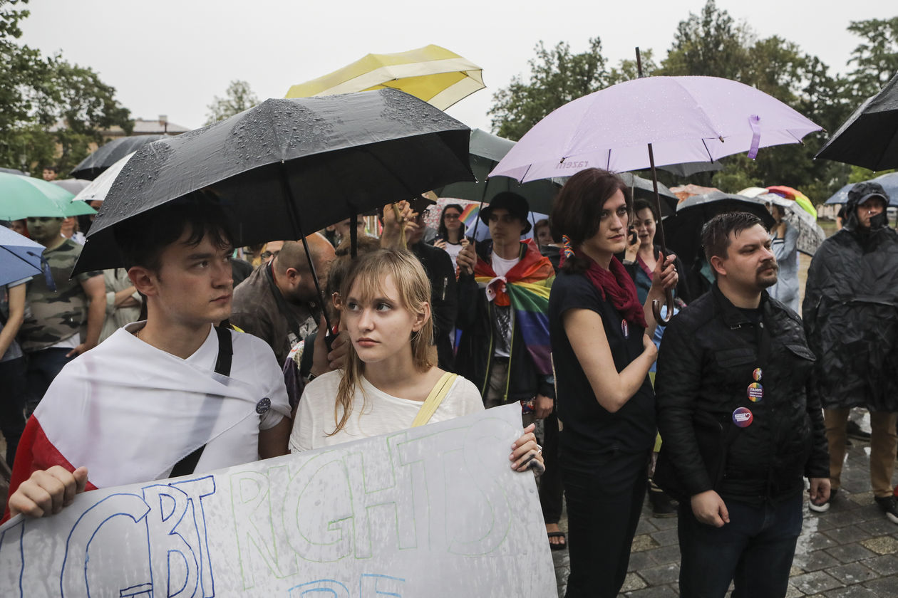  Lublin przeciw przemocy. Solidarnie z Białymstokiem (zdjęcie 1) - Autor: Jacek Szydłowski