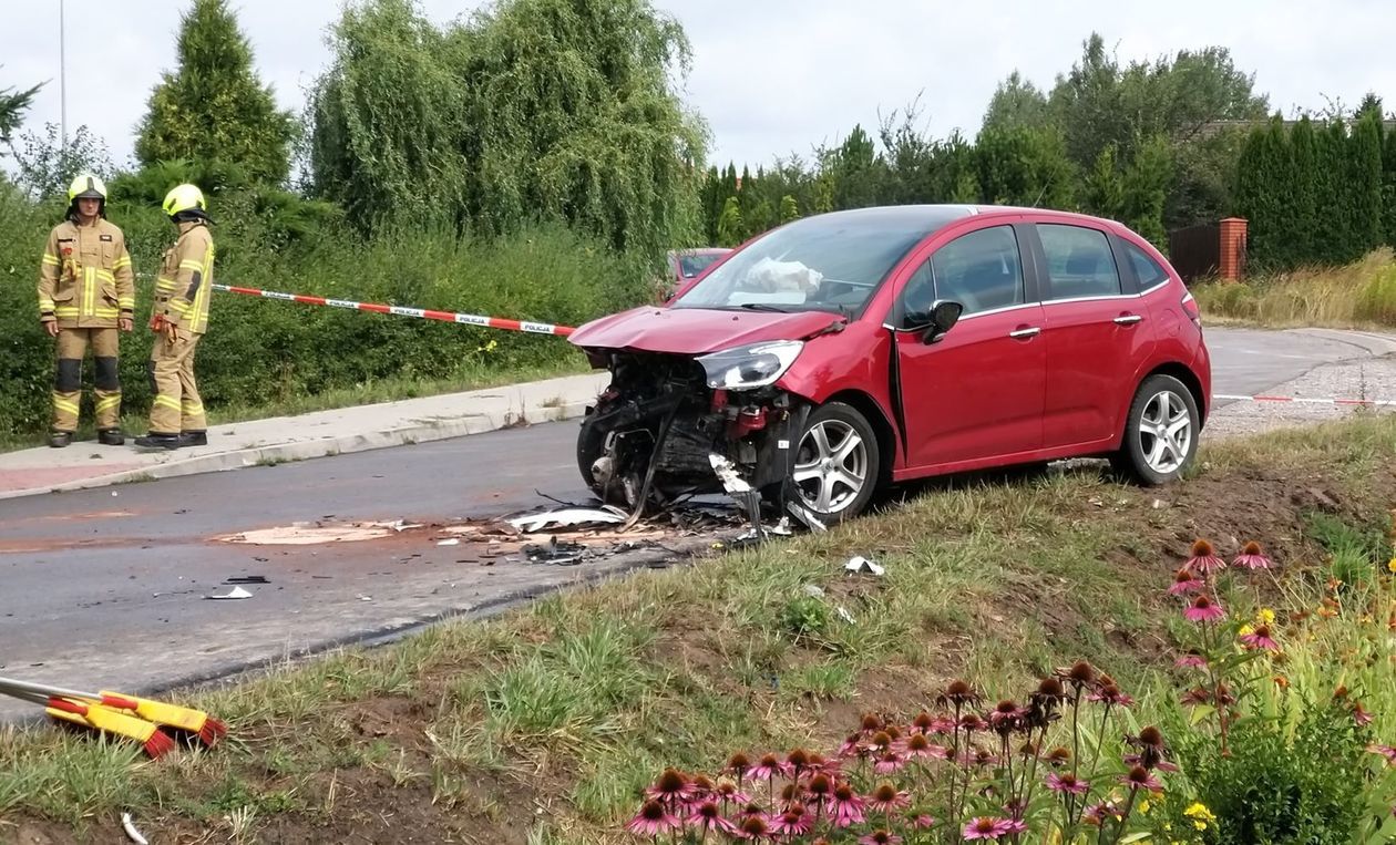 Wypadek w Konopnicy. Trzy osoby w szpitalu - Autor: Karol Ostapowicz