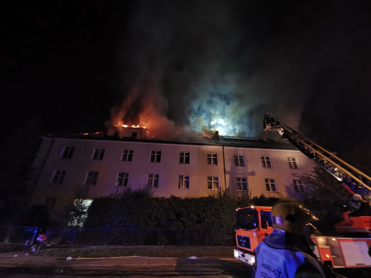 Pożar DPS przy ul. Głowackiego w Lublinie - Autor: Beata / alarm24