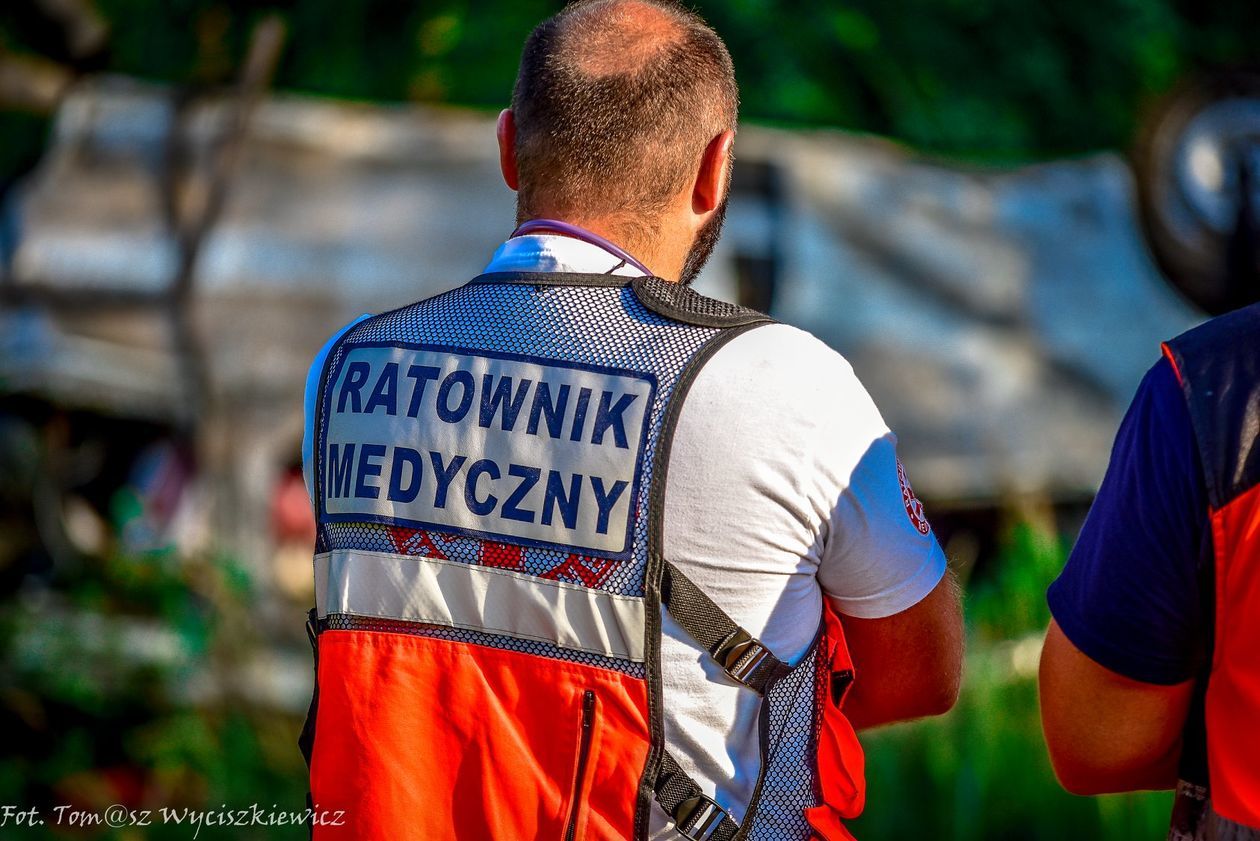  Wypadek na autostradzie A4 na Dolnym Śląsku (zdjęcie 1) - Autor: Tomasz Wyciszkiewicz/Pogotowie Ratunkowe w Legnicy