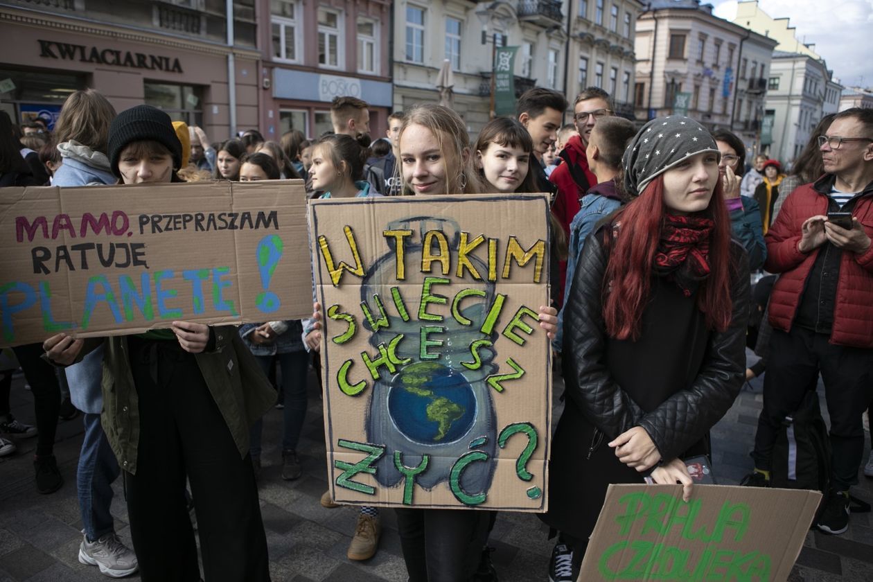  Młodzieżowy Strajk Klimatyczny w Lublinie (zdjęcie 1) - Autor: Jacek Szydłowski