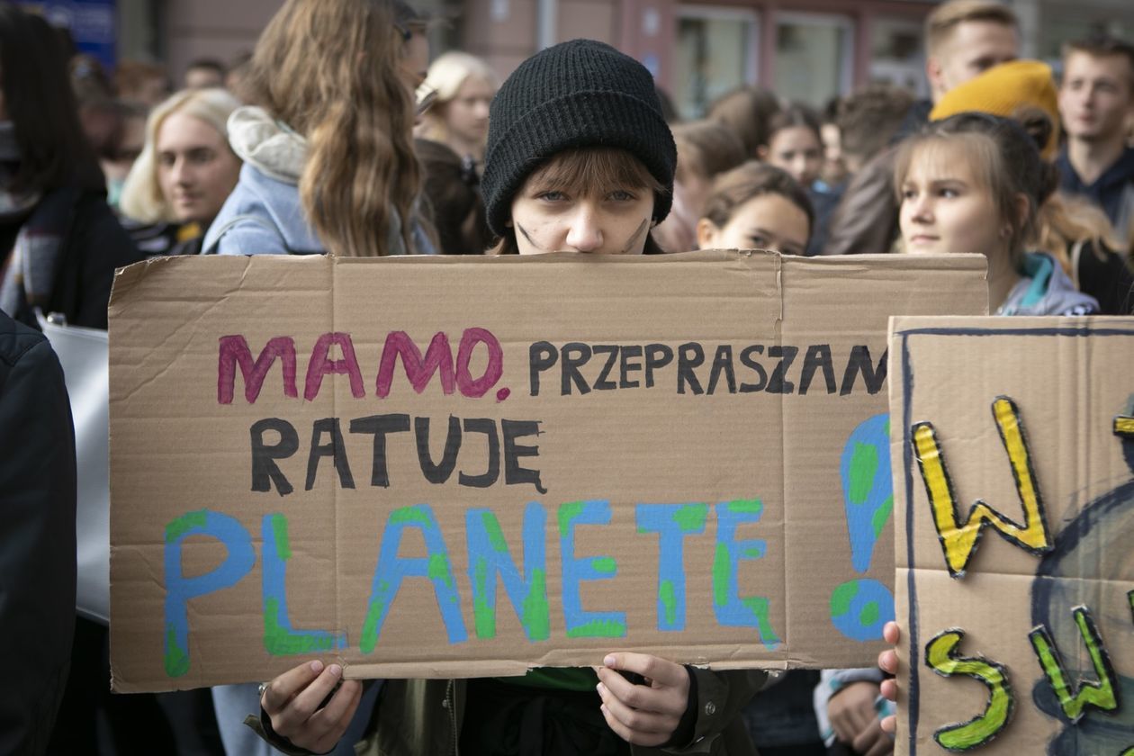 Młodzieżowy Strajk Klimatyczny w Lublinie (zdjęcie 1) - Autor: Jacek Szydłowski