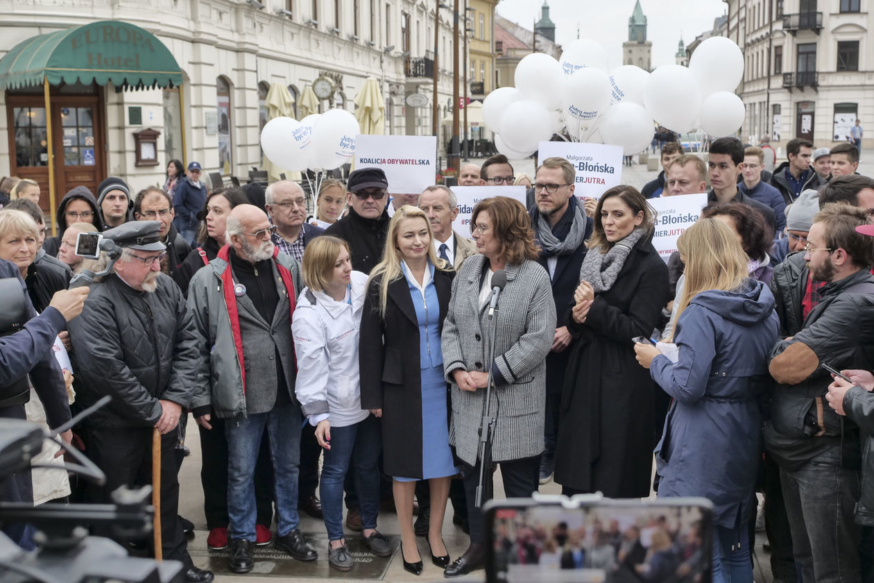  Małgorzata Kidawa-Błońska na spotkaniu z wyborcami w Lublinie (zdjęcie 1) - Autor: Krzysztof Mazur